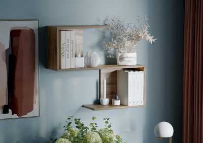 Полка навесная 02 Дуб Вотан