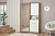 Прихожая Иннэс 4 Белый глянец и Дуб Крафт золот, ширина 300 см, мебель в прихожую, шкаф для одежды, вешалка