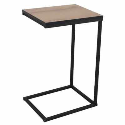 Стол журнальный придиванный Берген 14, цвет крафт золотой/черный