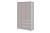 Шкаф распашной МС "Соната", ширина 120 см, Цвет Белый Текстурный, Кашемир, трёхдверный, с полками, со штангой, с ящиками