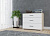 Комод "Victor" цвет Белый и Сонома ширина 80 см ЛДСП в спальню, гостиную, прихожую 3 ящика