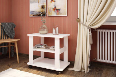 Стол журнальный Оптима белый