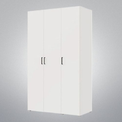 Шкаф 3ств 1200 Бостон, цвет Белый (штанги)